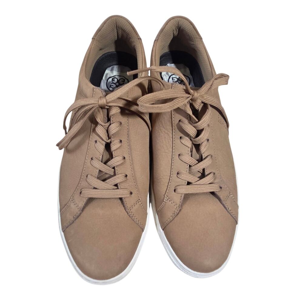 G/Fore Sneakers Street Disruptor Tan Leather Men's Sz 11.5 Golf Shoes Perforated